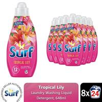 Surf Laundry Washing Liquid Detergent Tropical Lily 5.18 Litre, 192 Washes