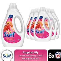 Surf Laundry Washing Liquid Detergent Tropical Lily 5.67 Litre, 210 Washes