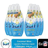 Surf Laundry Washing Liquid Detergent Coconut Bliss 3.89 Litre, 144 Washes