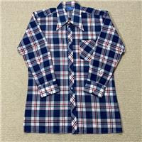 VINTAGE 70s Flannel Shirt Mens Medium Multi Plaid Featherweight Mod Retro 1970s - M Regular
