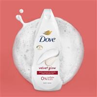 Dove Velvet Glow Body Wash 0% Sulfate SLES for Softer & Smoother Skin, 3x225ml