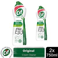 Cif Cleanboost Cream Original Multipurpose Cleaner for Multi surfaces 750ml, 2pk