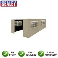 Sealey Dellonda Premium Walls/Doors/Windows for Gazebo Fits 3 x 6m Beige DG154