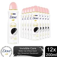 12x Dove Advanced Care Anti-Perspirant Deodorant Invisible Care, 200ml