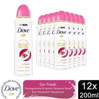 12x Dove Advanced Care Antiperspirant Deodorant Pomegranate&Lemon Verbena, 200ml