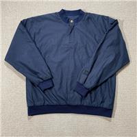 VINTAGE Bison Club Windbreaker Jacket Mens XXL Golf Shell Weatherproof Pullover - 2XL Regular