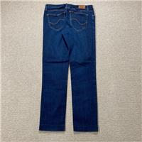 Lee Jeans Womens 32x30 Dark Blue Straight Stretch Denim - 32 Regular