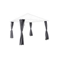Gazebo Side Curtains Replacement Shamal Steel Grey Garden Canopy (W)276cm