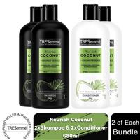 Tresemme 2x Shampoo & 2x Conditioner Bundle 680ml Each - Nourish Coconut