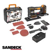 Worx Sandeck Cordless 5-in-1 Multi Sander 20V with Battery and Charger WX820