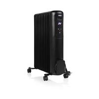 Princess Oil Filled Radiator Electric Black Smart Portable Heater 11 Fins 2000W
