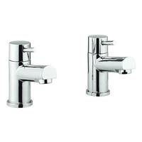 Crosswater Bath Pillar Taps Crosswater Adora Globe 2 Modern Lever Design Chrome