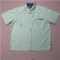 VINTAGE Tommy Jeans Shirt Mens XL Lime Green Embroidered Hilfiger Button Up USA - XL Regular