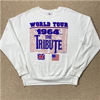 VINTAGE The Beatles Sweatshirt Mens Large 1964 The Tribute World Tour Delta - L Regular
