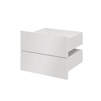 Slab External Drawer Atomia Gloss White (H)184.5x(W)497x(D)390mm Set of 2