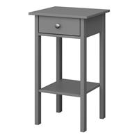 Valenca Bedside Table 1 Drawer Grey MDF Satin Classic (H)700 (W)400 (D)354mm