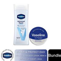 Vaseline Repair & Protect Duo Advanced Repair BodyLotion 400ml & Lip Therapy 20g