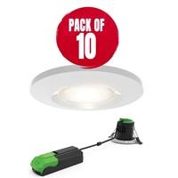 10 x Smart LED Recessed 8W Downlight Cool Warm White Voice Control Fire Rated