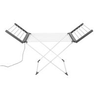 Clothes Airer Electric Dryer Heated Lightweight Folding Grey (H)740 (W)500mm