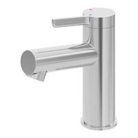 Bathroom Basin Tap Mixer Chrome Round Single Lever Clicker Waste Modern Faucet
