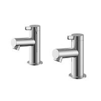 Bath Filler Pillar Tap Chrome Lever 170mm 1/4 Turn Operation Hot Cold Pair
