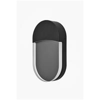Outdoor Wall Light Matt Black Integrated LED Patio Porch Waterproof 400lm
