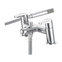 Bristan Bath Filler Tap Shower Mixer Chrome Dual Lever Brass Bathroom Modern
