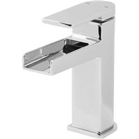 Bathroom Basin Tap Mono Mixer Single Lever Chrome Waterfall Brass Modern