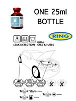 Leak Detection UV Dye For Fuel Oil Petrol Diesel Fluid Leak 1 x 25ml Bottle RLD4