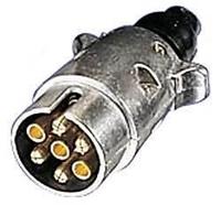 7 Pin METAL PLUG Towing Car Van Trailer Caravan 12V 12N