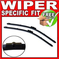 26/17 Front Aero VU Specific Fit Flat Wiper Blades Windscreen Window Jointless