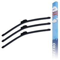 Ford Focus MK1 1.6 Aero VU Front/Rear Wiper Blades Kit Window Flat Design XE3