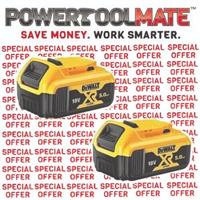 Dewalt DCB184 18v XR 5ah slide battery *TWIN PACK*