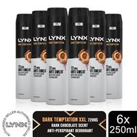 Lynx XXL Dark Temptation 72H Sweat Protection Anti-Perspirant Deodorant 6x250ml