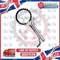 HEAVY DUTY CAR ENGINE OIL FILTER CHAIN GRIP WRENCH REMOVER STEEL REMOVAL TOOL