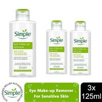 Simple Kind to Eye, Eye make up Remover, 3 Packs of 125ml