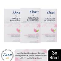 Dove AP Deo Maximum Protection Go Fresh Pomegranate & Lemon Verbena Scent 3x45ml