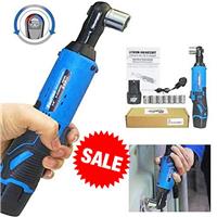 2x Battery Cordless Impact Wrench 3.0A Li-ion Ratchet Rattle Nut Gun 3/8" Drive