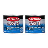 Carlube Lithium 2 Wheel Bearing Multipurpose Grease Corrosion Protection 500g x2