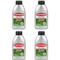 CarPlan BFL050 Brake & Clutch Fluid Dot 4 FMVSS 116 DOT 4 SAE J1704 500ml x4
