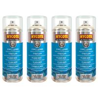 Hycote Matt Lacquer Fast Drying Aerosol Spray Paint 400ml *4