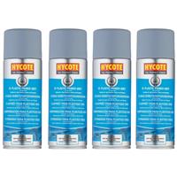 Hycote Grey Fast Drying Aerosol Spray Paint Primer Finish Excellent Cover x4