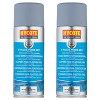 Hycote Grey Fast Drying Aerosol Spray Paint Primer Finish Excellent Cover x2