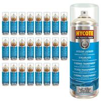 Hycote Colour Clear Lacquer Aerosol Spray Paint High Gloss Fast Drying 400ml x24