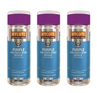 Hycote Colour Spray Paint XUK1024 Ford Purple Velvet Metallic 400ml x 3