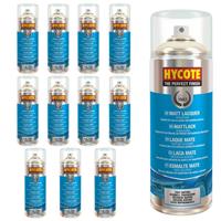 Hycote Matt Lacquer Fast Drying Aerosol Spray Paint 400ml *12