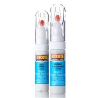 Hycote Paint Pen Brush Vauxhall Glacier White 12.5ml + White Primer 12.5ml Kit
