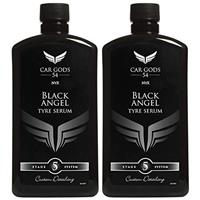 Car Gods Tyre Dressing Shine Tyres Gel Serum Treatment Black - 500ml x 2