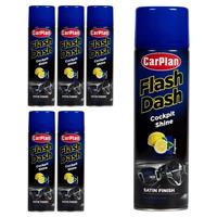 CarPlan Flash Dash Satin Finish Cockpit Shine- 500ml Citrus x 6