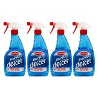 CarPlan Car Windscreen Winter De-Icer Anti Freeze Trigger Spray 500ml x4